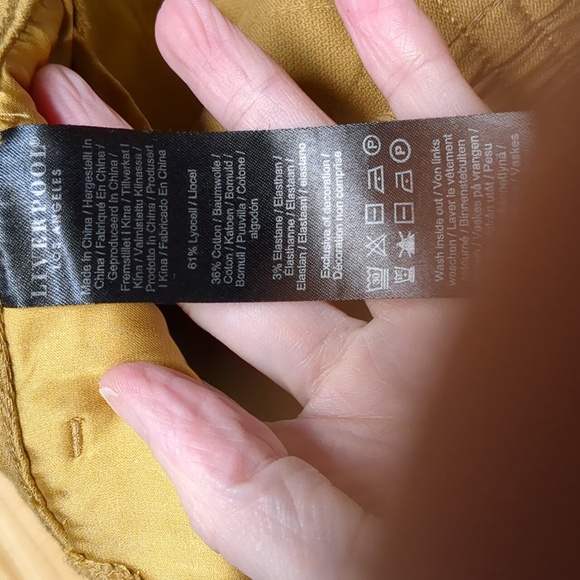 Liverpool Kelsey crop pant tie waist size 2/26 Dijon Gold - Picture 4 of 6